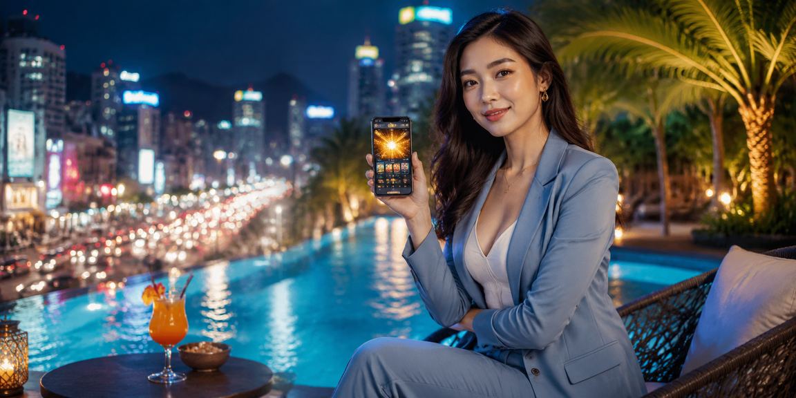 Ứng dụng casino trên điện thoại tại chợ đêm Hà Nội với ánh đèn rực rỡ
